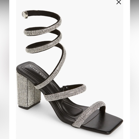 Rhinestone Ankle wrap heels - Picture 3 of 6